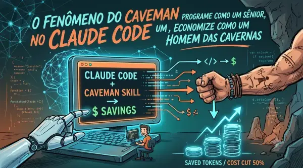 O Fenômeno do Caveman no Claude Code: Programe como um Sênior, Economize como um Homem das Cavernas